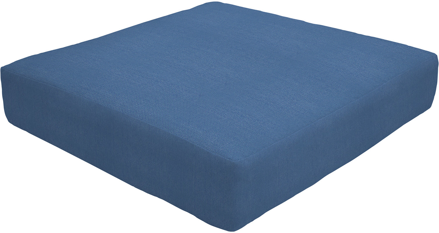 Wayfair Custom Outdoor Cushions Knife Edge Outdoor Sunbrella Ottoman Cushion with Ties and